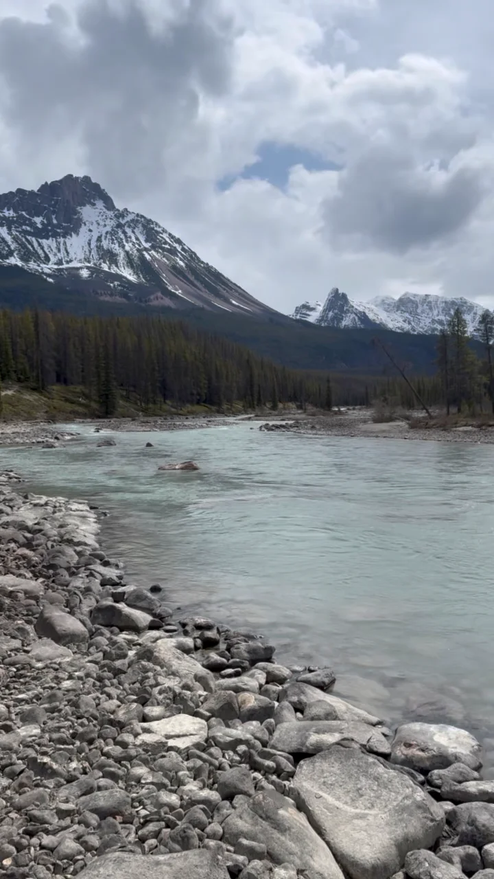 Video frame from the Athabasca River crossing